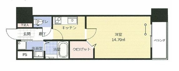 【アークデュオ福島万世町の間取り】