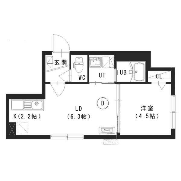 札幌市南区澄川四条のマンションの間取り