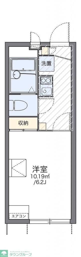 レオパレスエクセル岡本の間取り