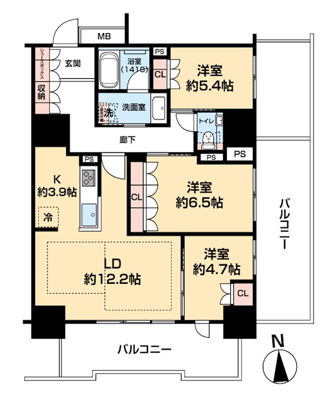 ザ・ハウス豊橋ＷＥＳＴの間取り