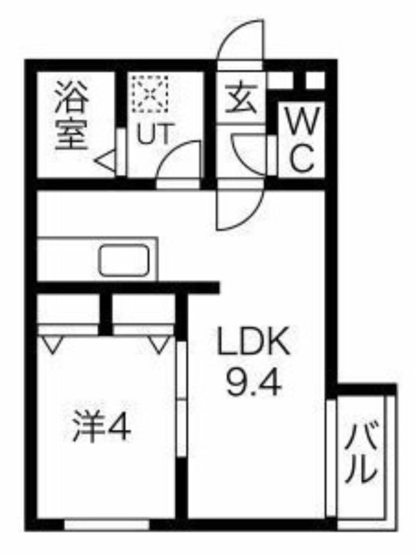 札幌市豊平区豊平二条のマンションの間取り