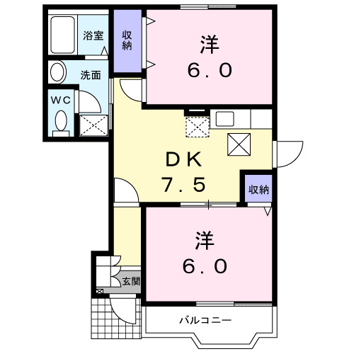 グリーンヒルズIIの間取り