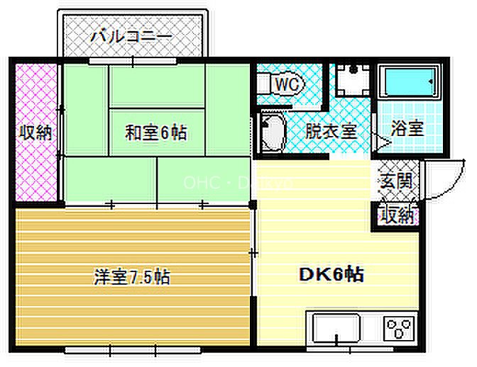 第1コーポ平野の間取り