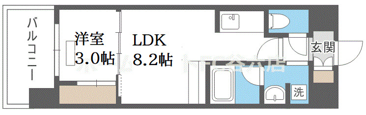 アーバネックス中崎町IIの間取り