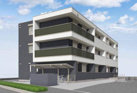 建物外観　完成イメージパース