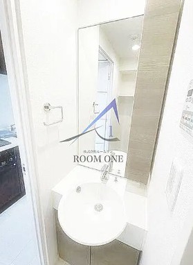 洗面設備　洗面台です。