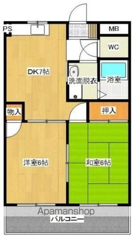 東峰マンション博多駅東の間取り写真