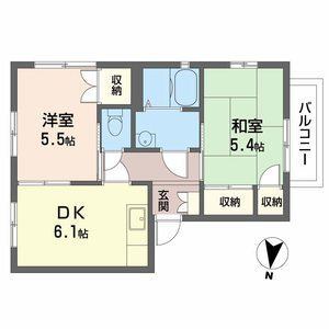 ヴィレッジ藤原台北町 A棟の間取り写真