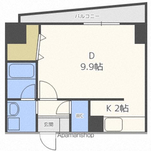 地下鉄東西線 西１１丁目駅 徒歩7分 8階建 築19年の間取り写真