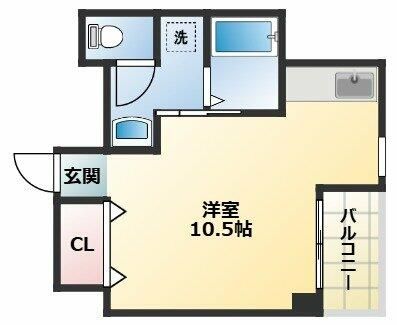 ＪＲ山手線 日暮里駅 徒歩4分 9階建 築20年の間取り写真