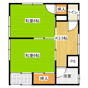 野際荘の間取り