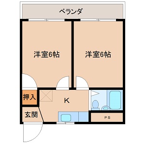 ヴィラ　ソレイユの間取り