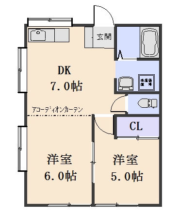 コーポ八幡の間取り