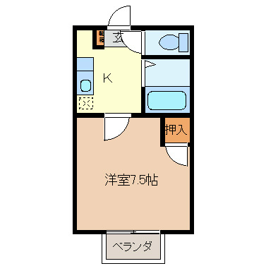 パークハイム東和田の間取り