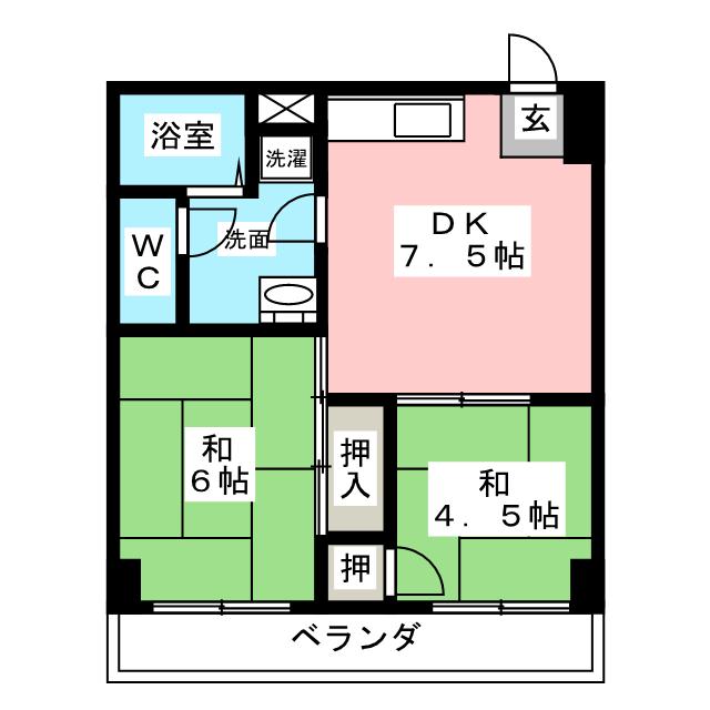 ガーデンハイツ小木曽の間取り