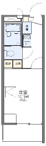 レオパレス糸田橋西の間取り