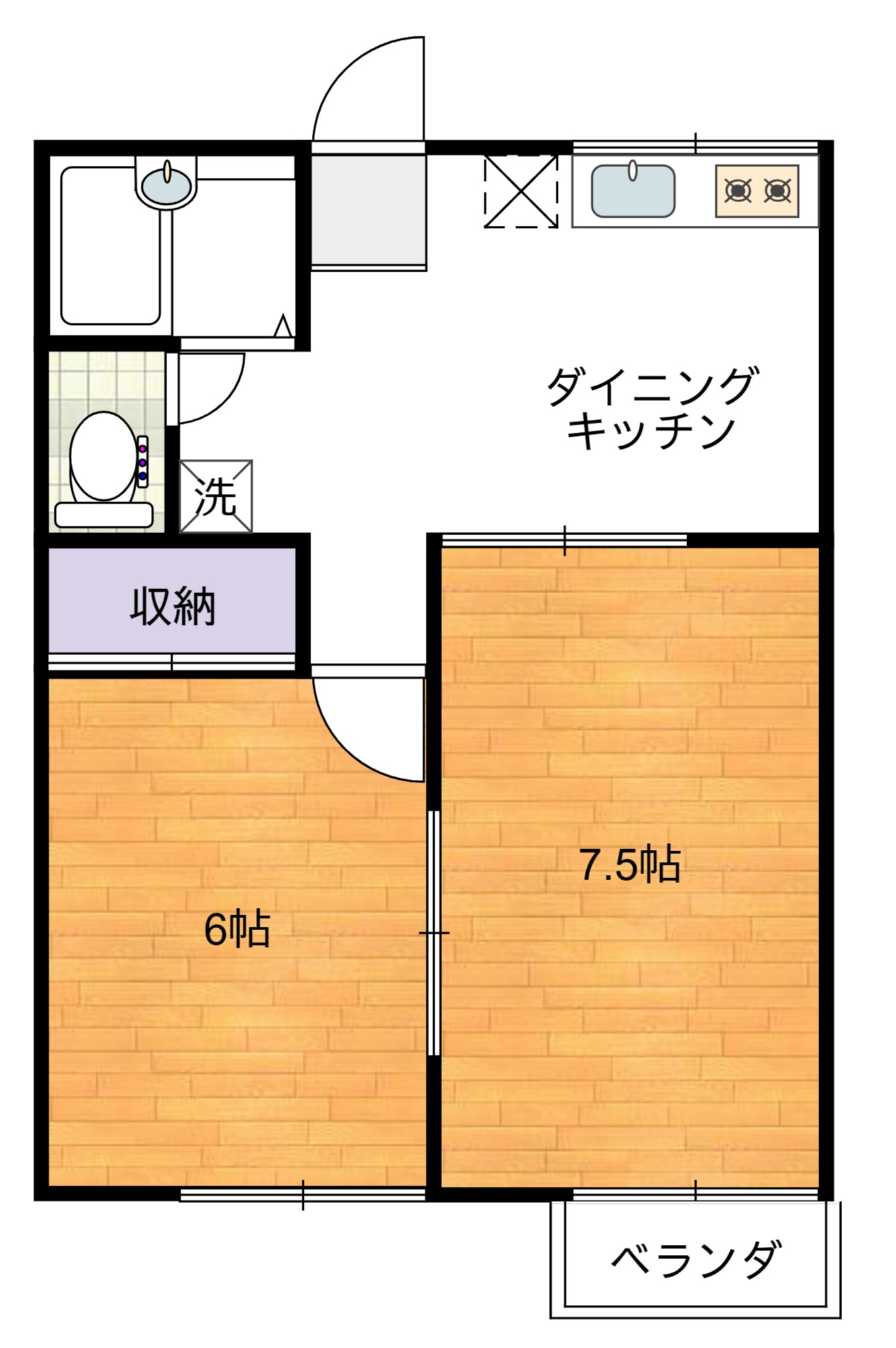 エクセルフラットの間取り