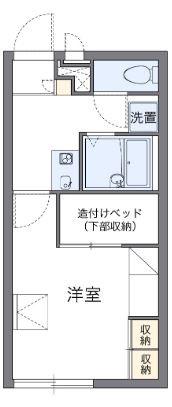 高松市木太町のアパートの間取り