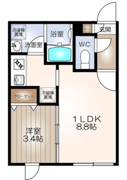 quador名古屋駅の間取り