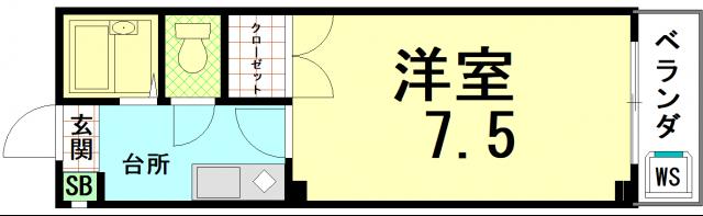 【ウエストランドハイム２１の間取り】