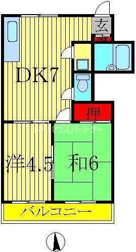 プリベイル柏の間取り