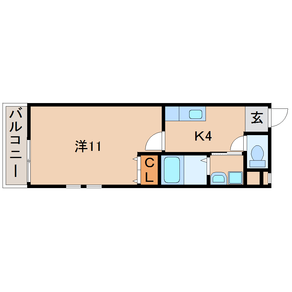 フジパレス市駅東V番館の間取り