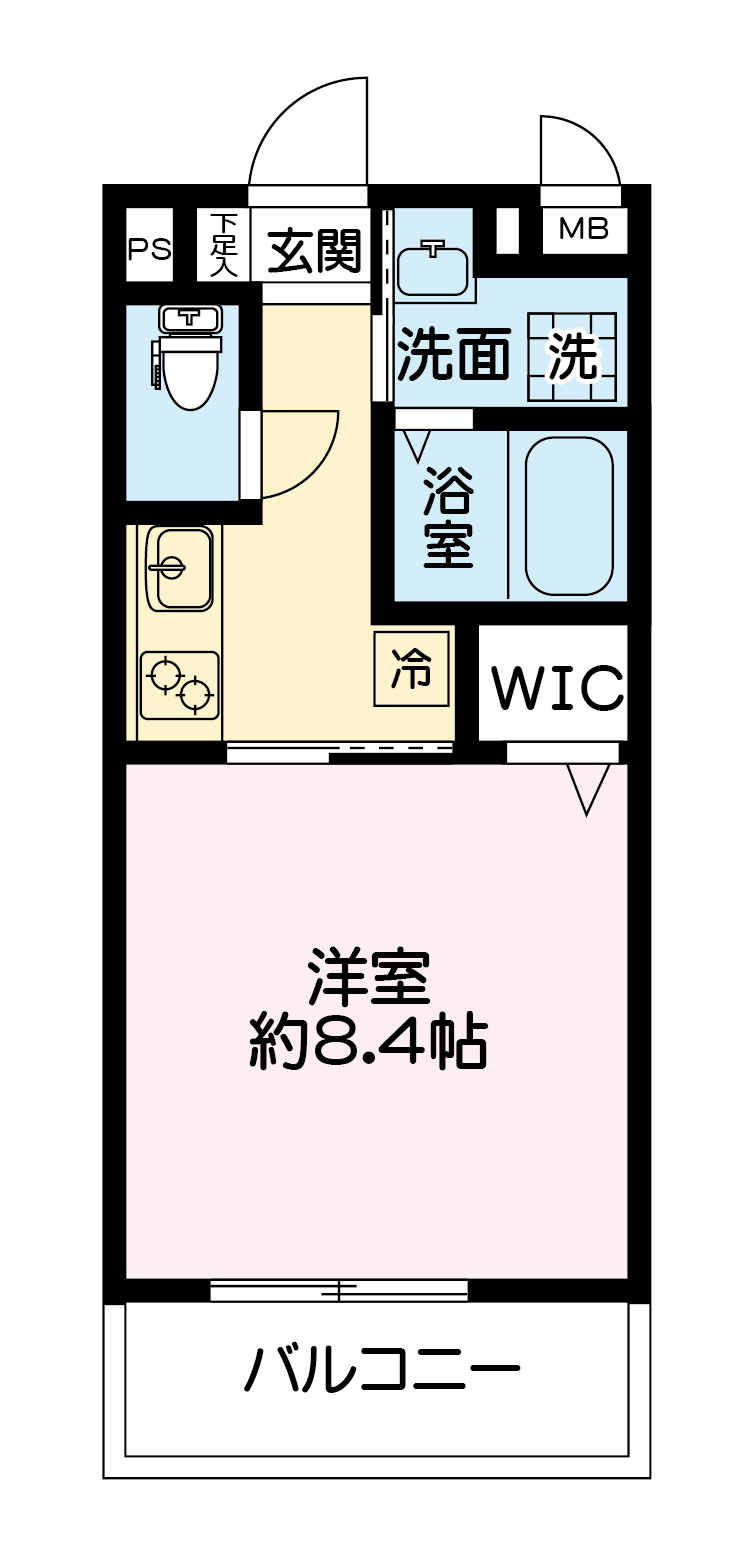 グレイス八景水谷マンション 1階　新築の間取り