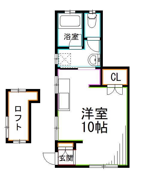 杉並区阿佐谷北のアパートの間取り