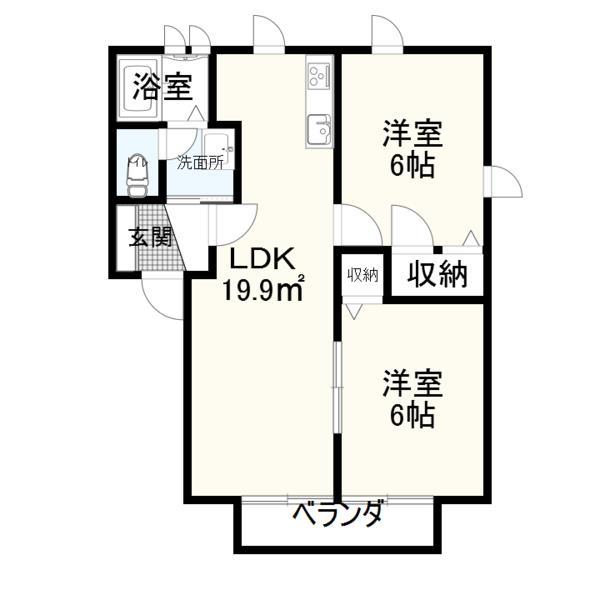 グランコートＣの間取り