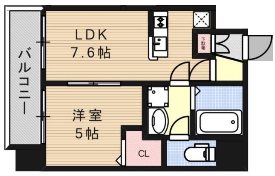 TLRレジデンス難波東の間取り