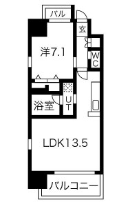 グランカーサ難波元町の間取り