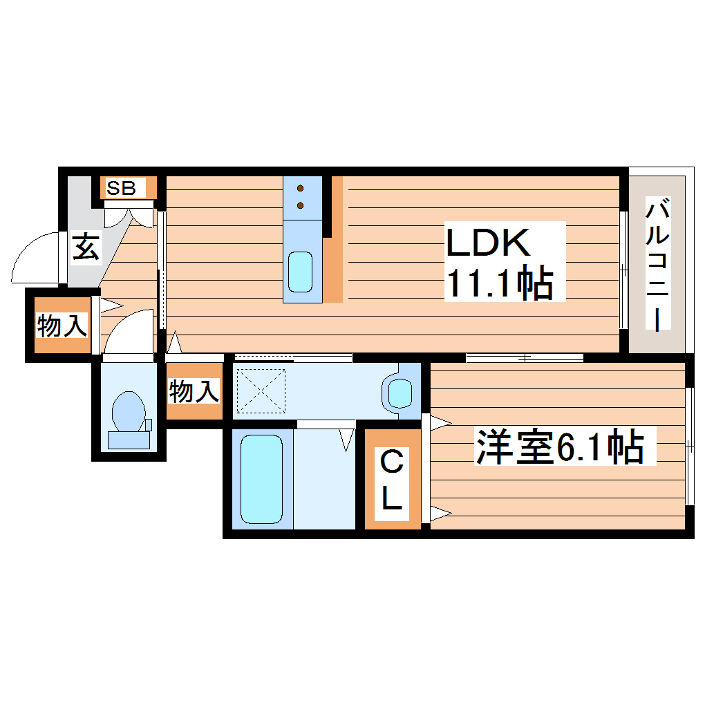 【SOLANE LALA利府の間取り】