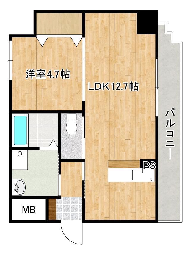 リスタコート坪井の間取り