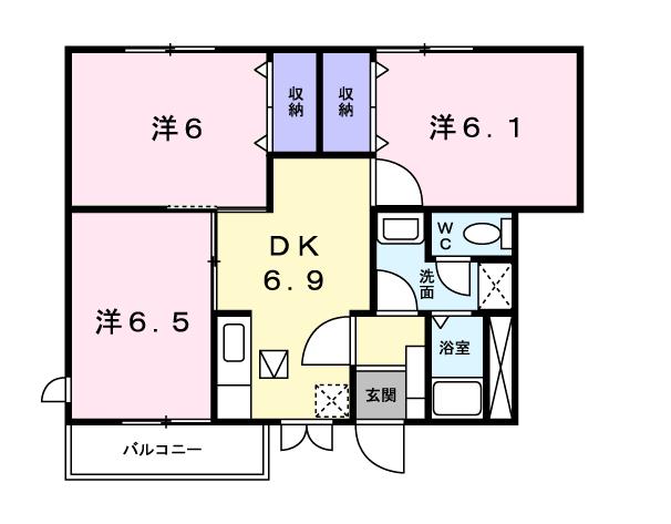 ミレニアムＢの間取り