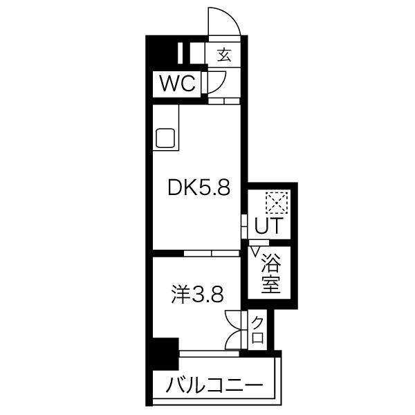 【アクアプレイス京都二条城北の間取り】