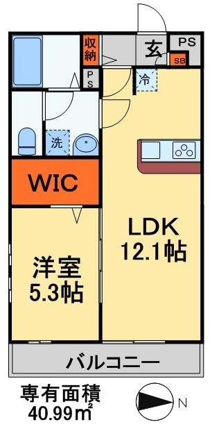 船橋市二宮のマンションの間取り