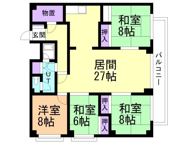 ライオンズマンション真駒内第２の間取り