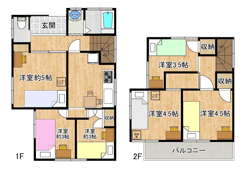 東本郷シェアハウスの間取り