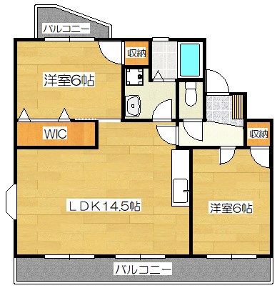 サンシティ都府楼の間取り