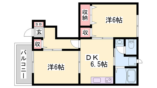 サニーパレスＡの間取り