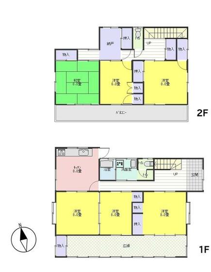 大戸戸建ての間取り