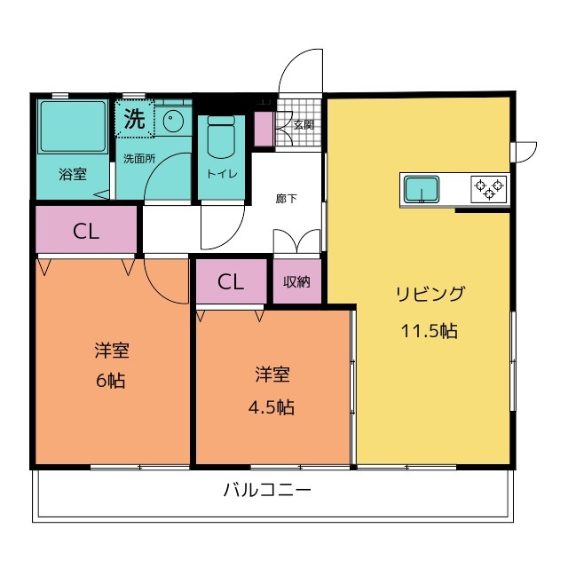 エイコンフィールドIIIの間取り