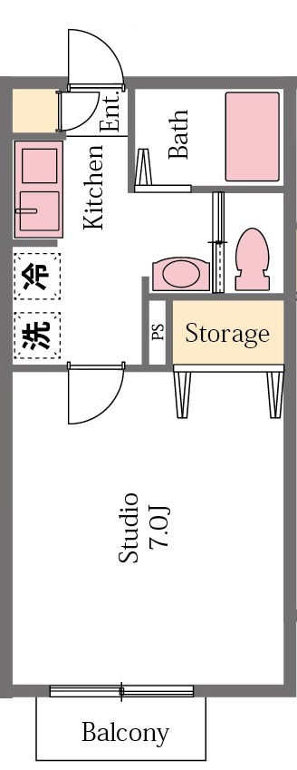 コンフォート黒須の間取り