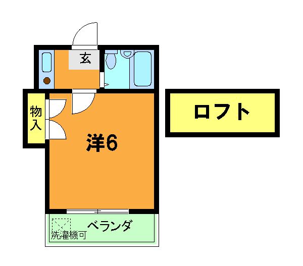 京都市右京区嵯峨中山町のアパートの間取り