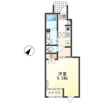 仮）日立市金沢町　アパート新築工事の間取り