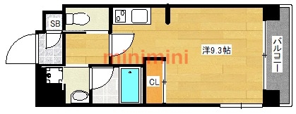 茨木市大手町のマンションの間取り