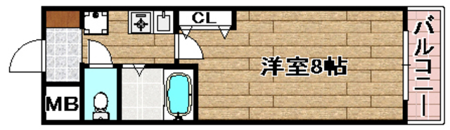 高槻市岡本町のマンションの間取り