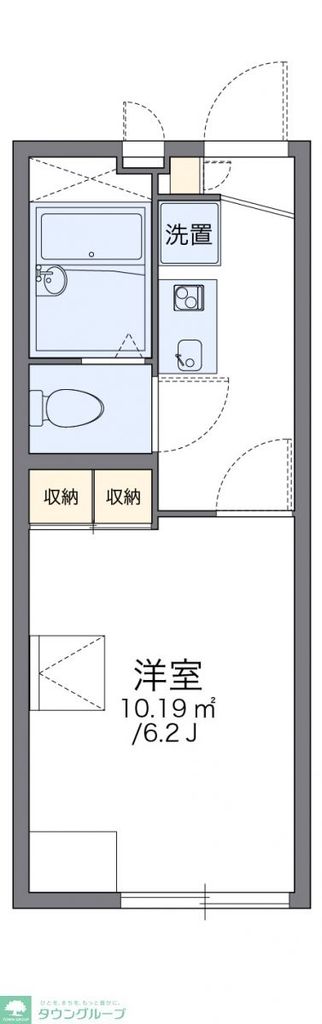 草加市長栄のアパートの間取り