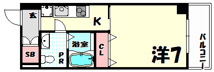 CITY　SPIRE新神戸の間取り