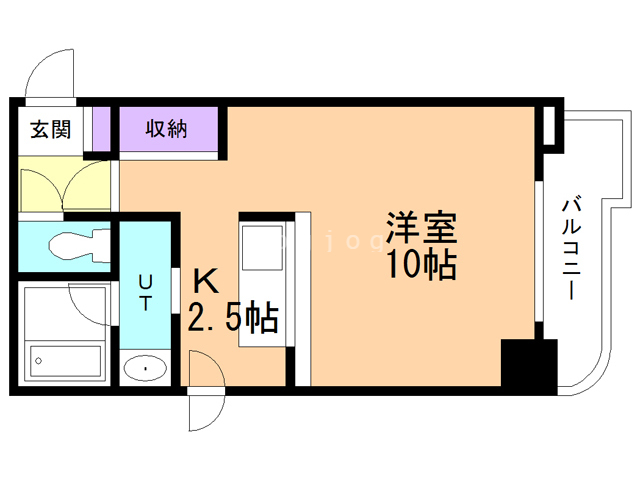 札幌市北区北十条西のマンションの間取り